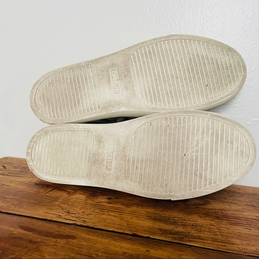 CECELIA New York Rooney Jacquard Striped Slip On Sneakers